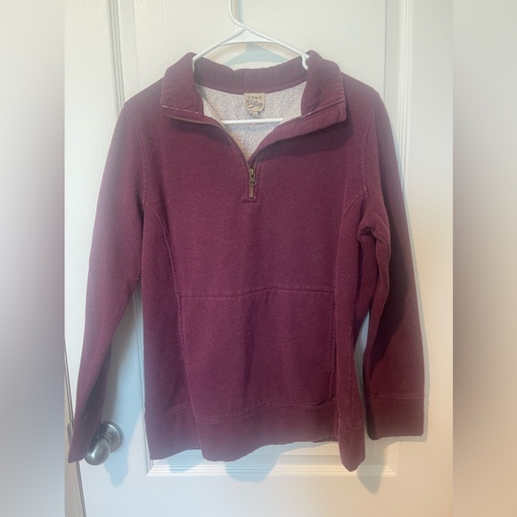 Women’s Size Medium Red Purple Collard Sweatshirt. - Picture 1 of 1